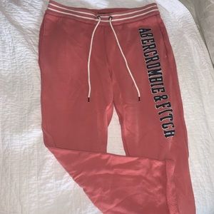 Abercrombie & Fitch pink sweats - M